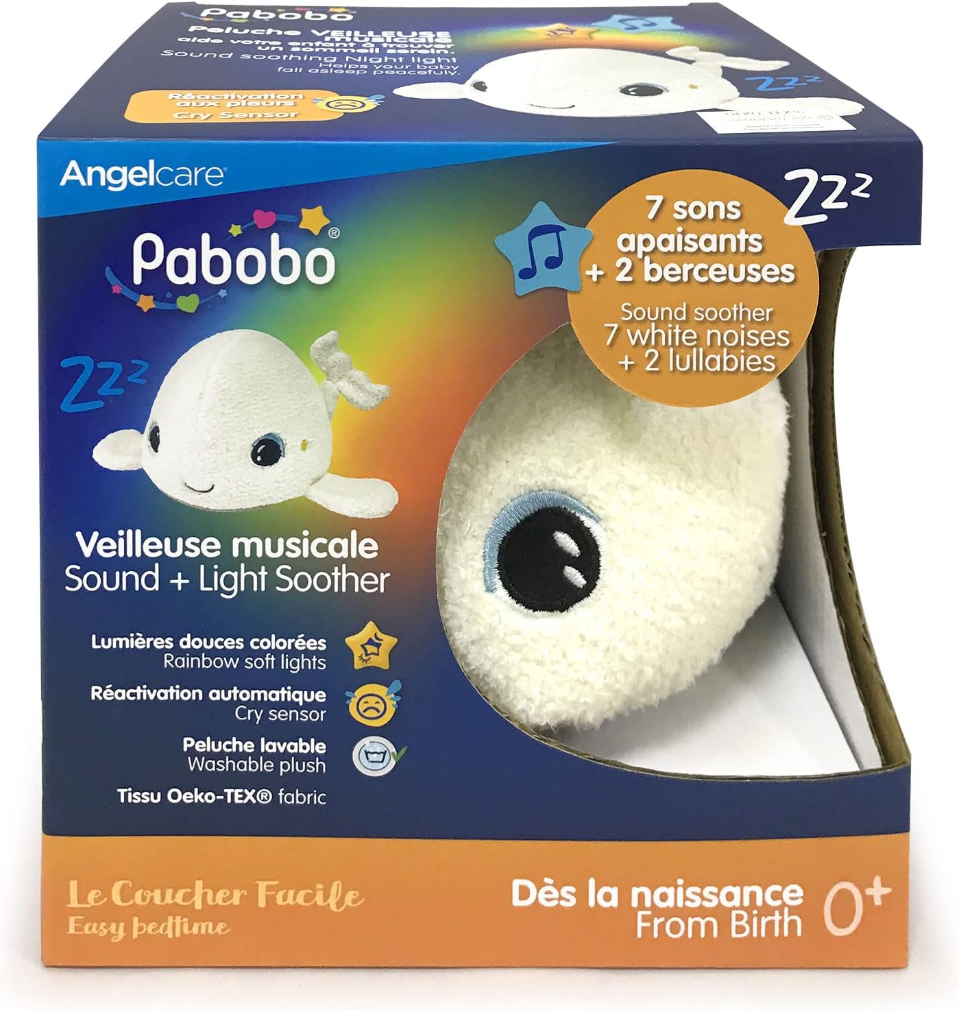 peluche veilleuse beluga